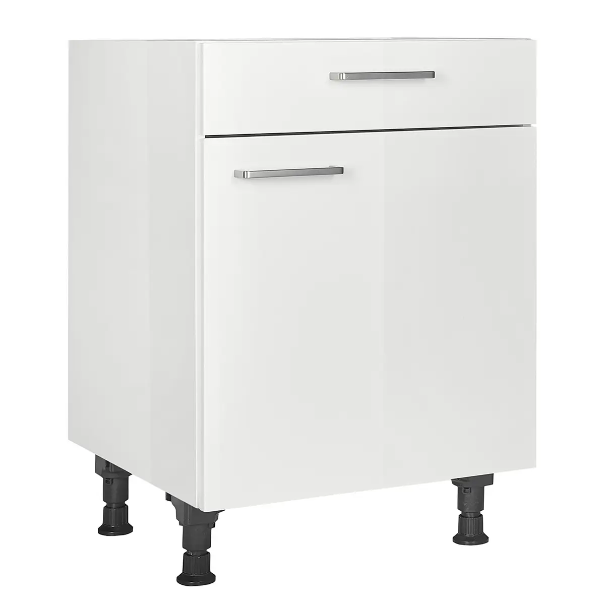 Unterschrank Flash mit Tür 60cm Türanschlag rechts | Weiß