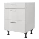 Kochfeldschrank Flash mit Schubladen 60cm Grau/Lichtgrau | Grau