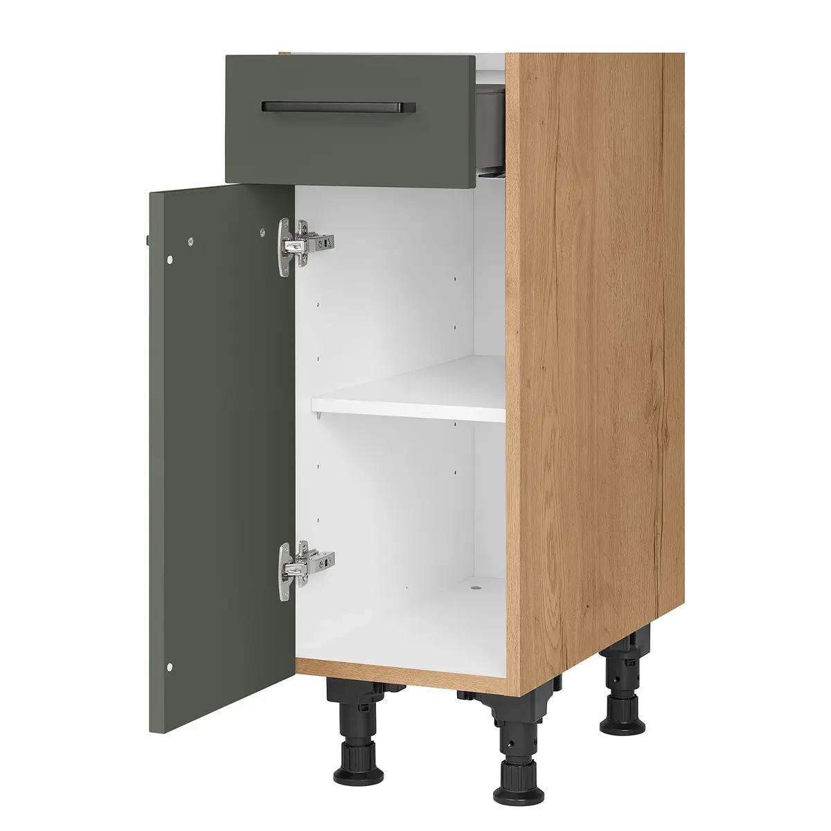 Unterschrank Easytouch mit Tür 30cm Türanschlag links | Grün