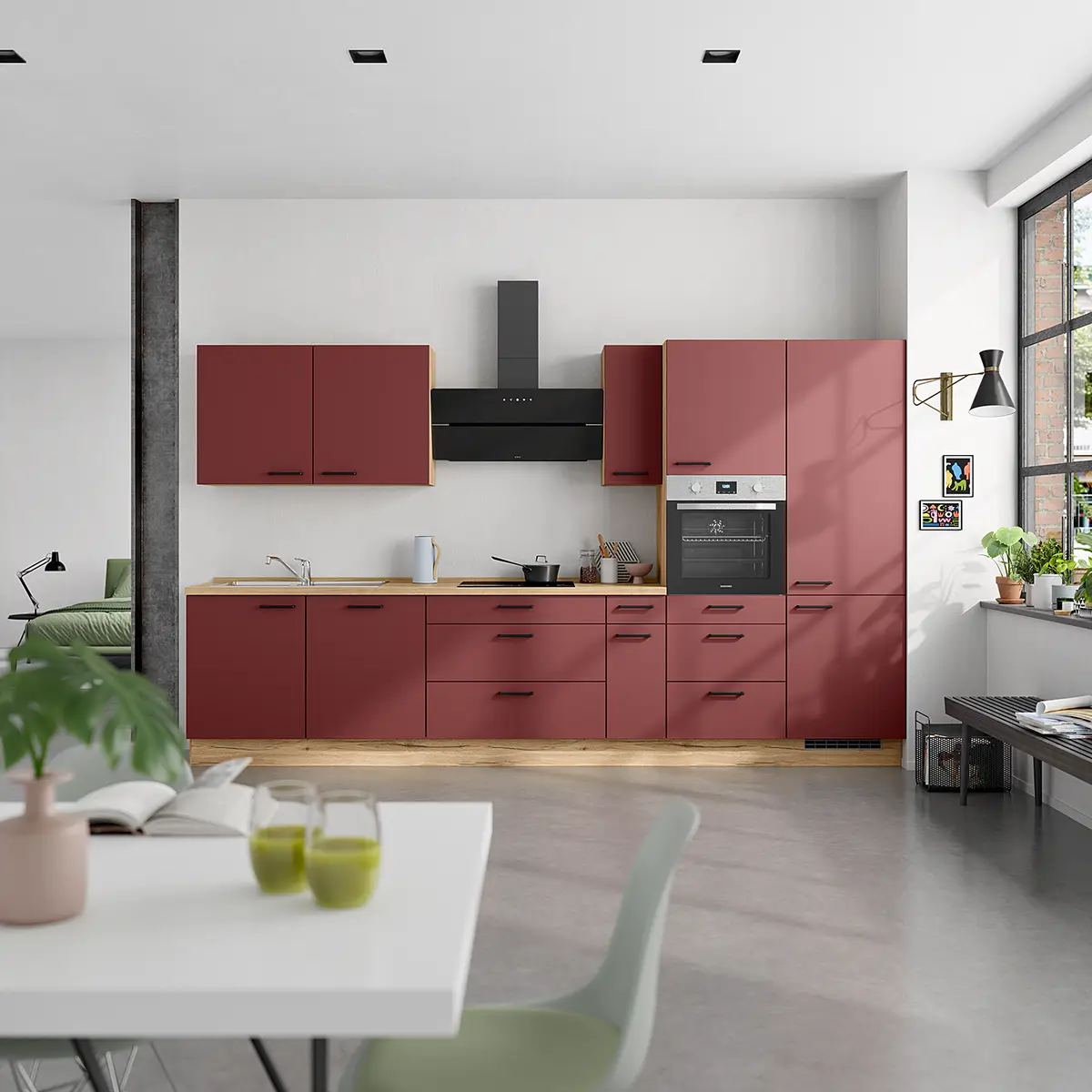 Hängeschrank Easytouch | Rot