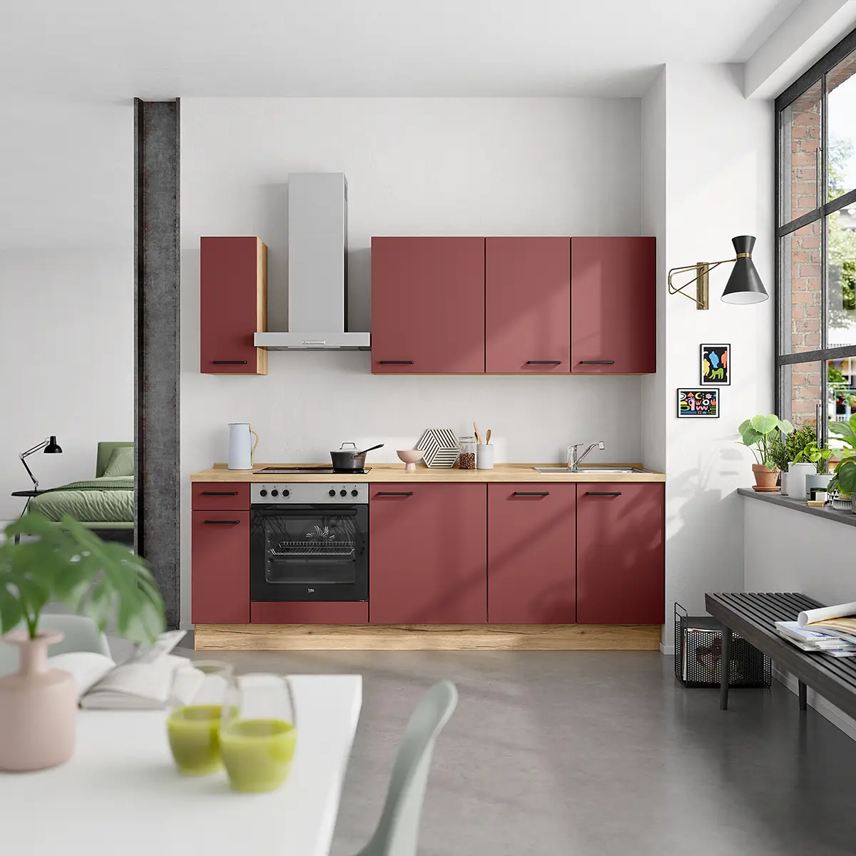 Hängeschrank Easytouch | Rot
