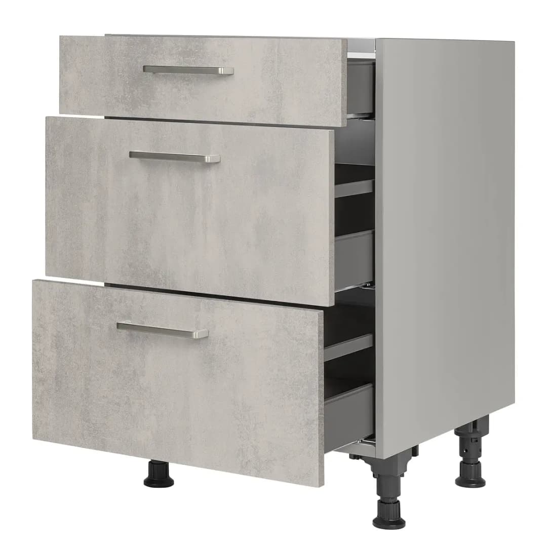 Kochfeldschrank Riva | Grau