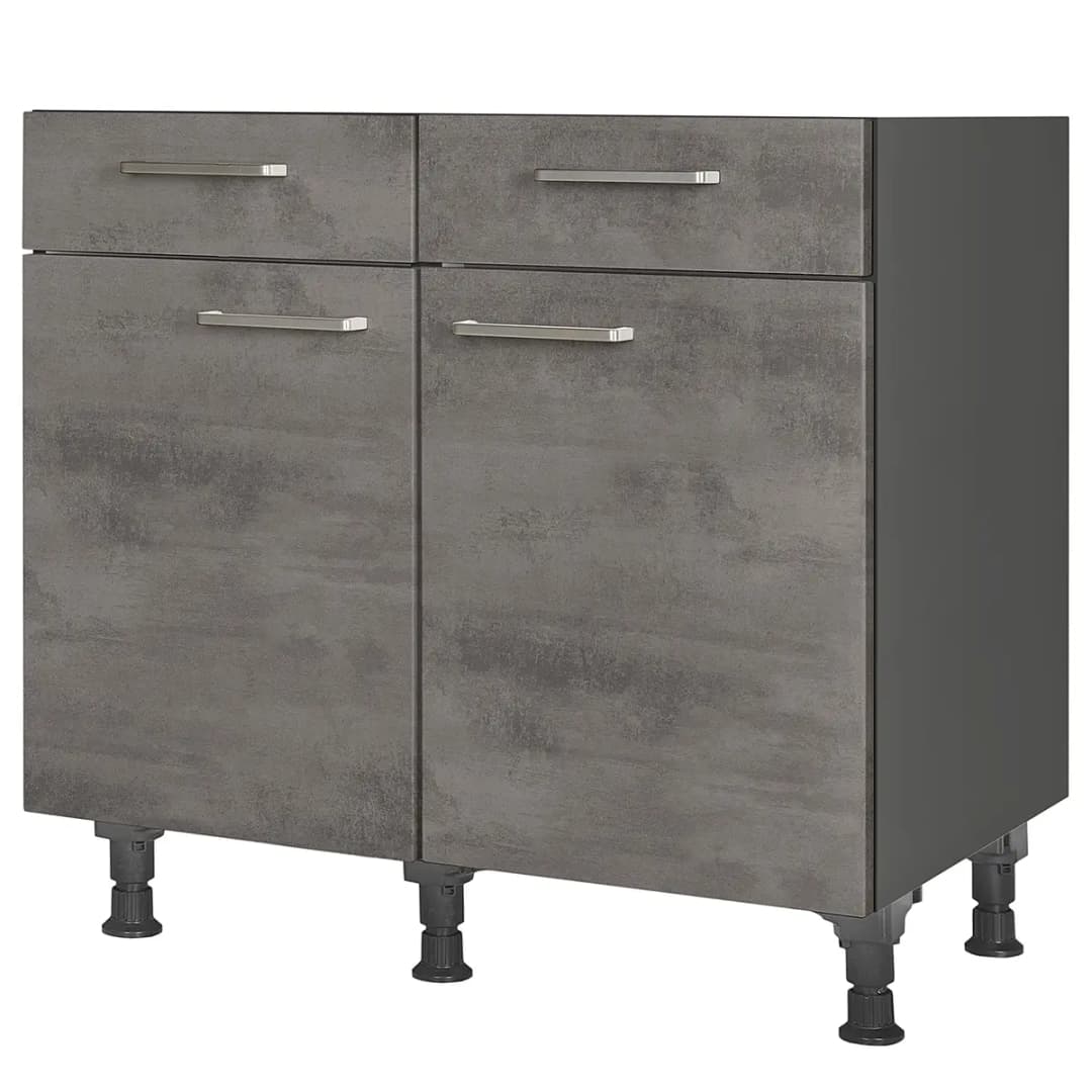 Unterschrank Riva mit Tür 90cm | Grau