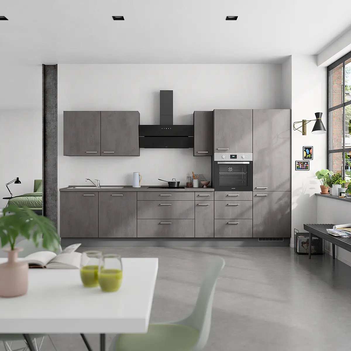 Hängeschrank Riva | Grau