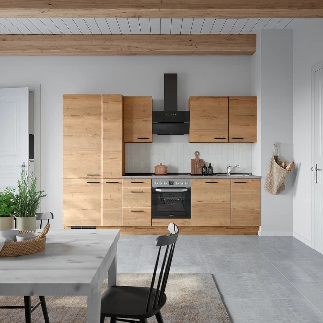 Unterschrank Structura mit Schubladen 45cm Braun/Eiche Dekor