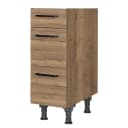 Unterschrank Structura mit Schubladen 30cm | Braun