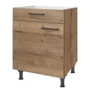 Kochfeldschrank Structura | Braun