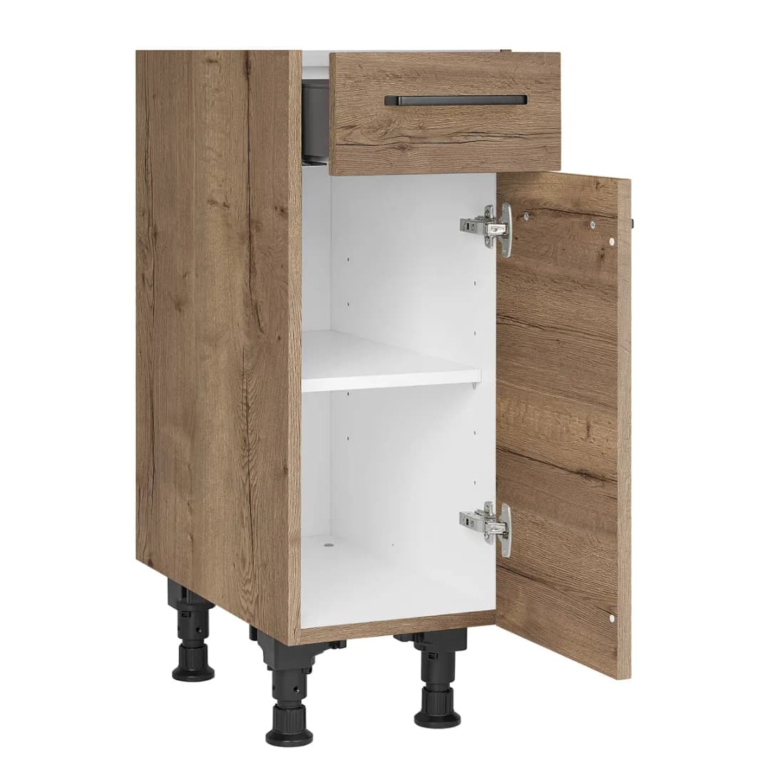Unterschrank Structura mit Tür 30cm Türanschlag rechts | Braun