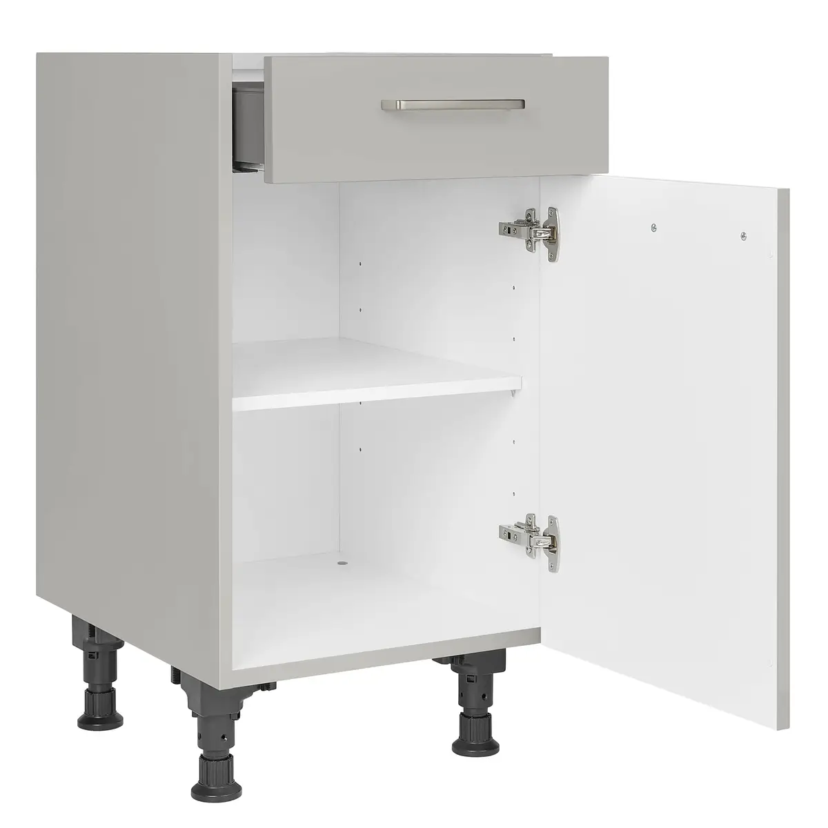 Unterschrank Touch mit Tür 45cm | Grau