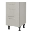 Unterschrank Touch mit Schubladen 45cm Grau/Steingrau | Grau