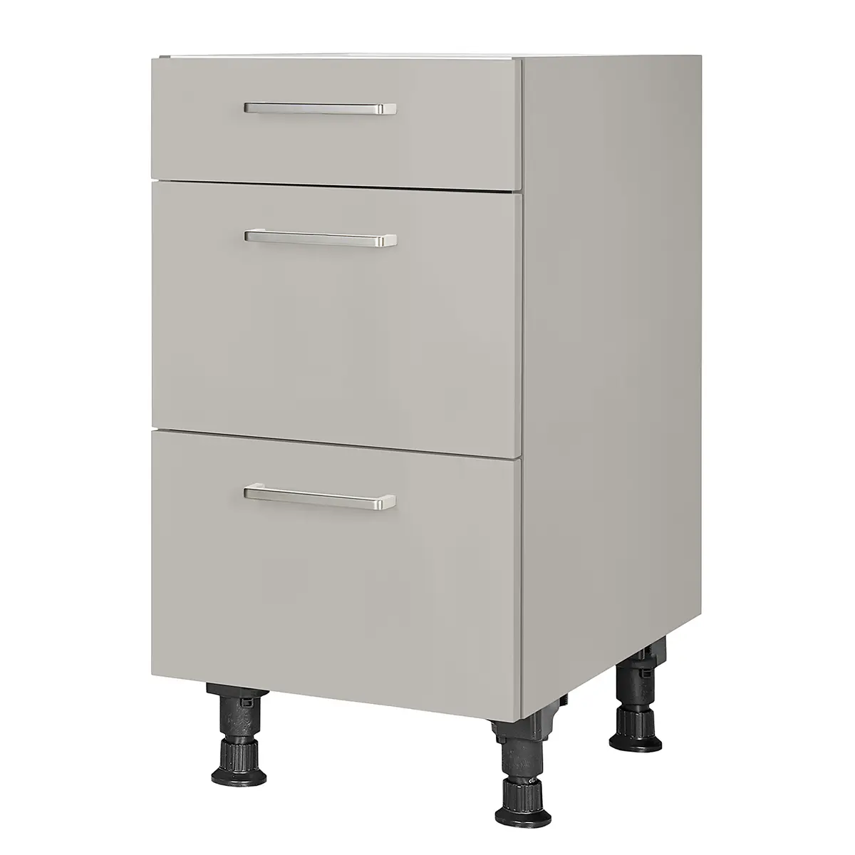 Unterschrank Touch mit Schubladen 45cm Grau/Steingrau | Grau
