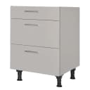 Unterschrank Touch mit Schubladen 60cm Grau/Steingrau | Grau