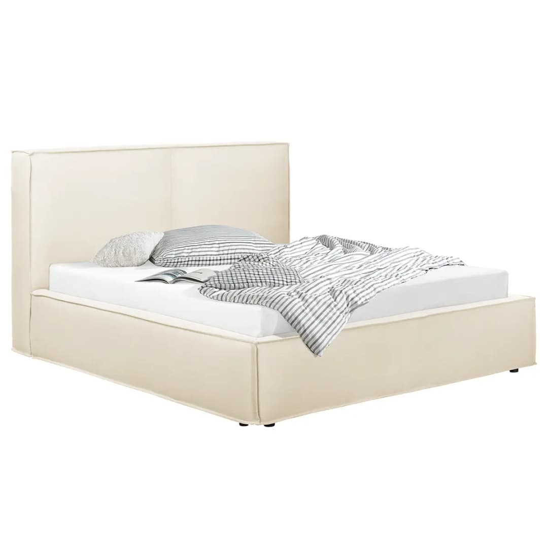 Polsterbett 200 x 200cm | Beige