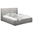 Polsterbett 200 x 200cm Flachgewebe Drems Grau/Grau ohne | Grau