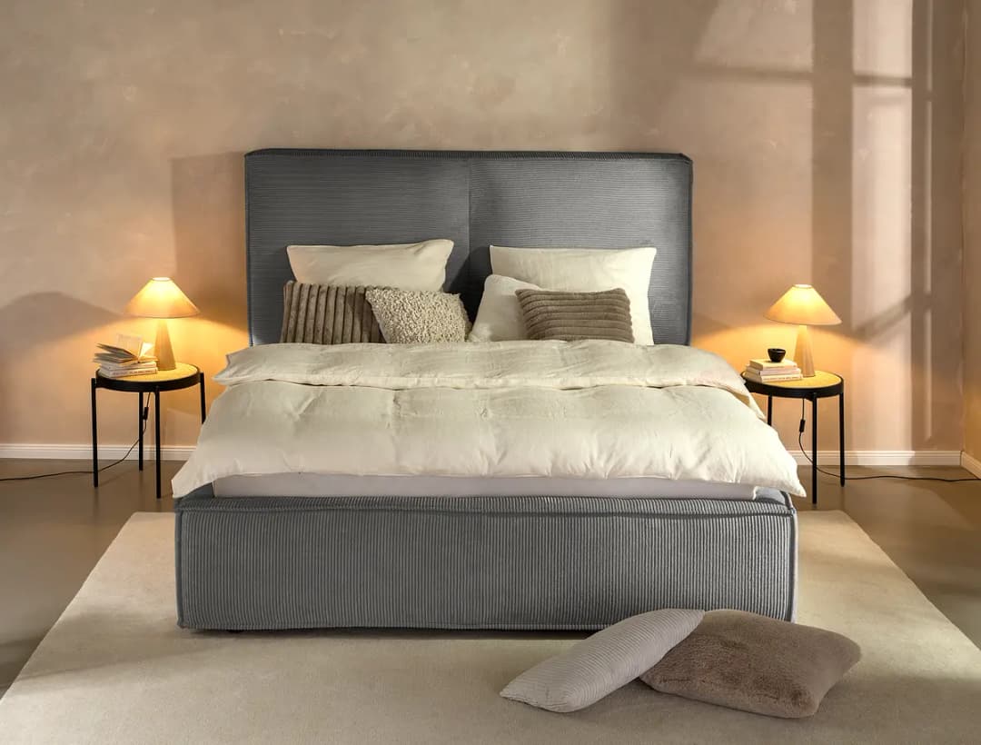 Polsterbett KINX | Grau