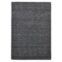 Wollteppich Holi Uni Grau/Dunkelgrau 40 x 60cm Wolle | Grau