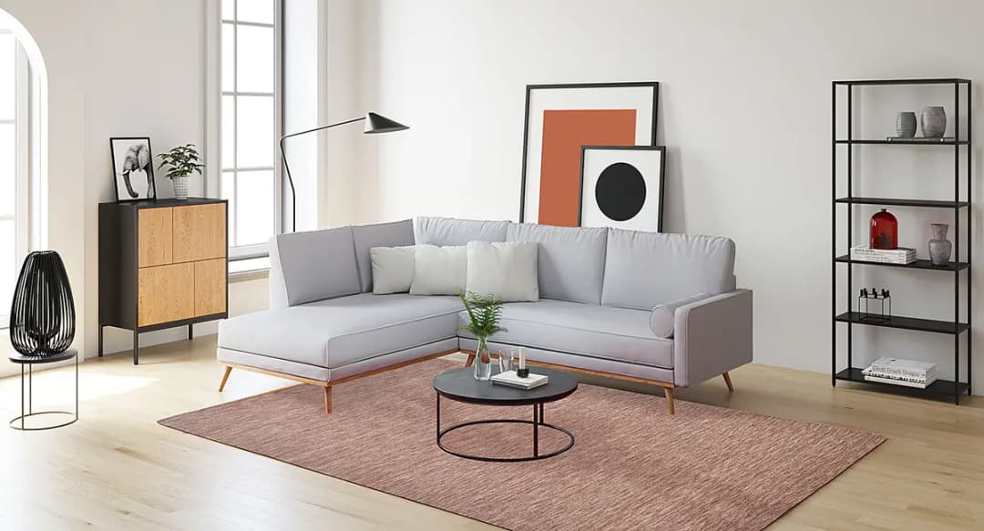 THEKO die markenteppiche Wollteppich Holi Uni | Beige
