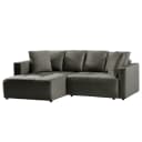Ecksofa Karkum mit Longchair | Grau