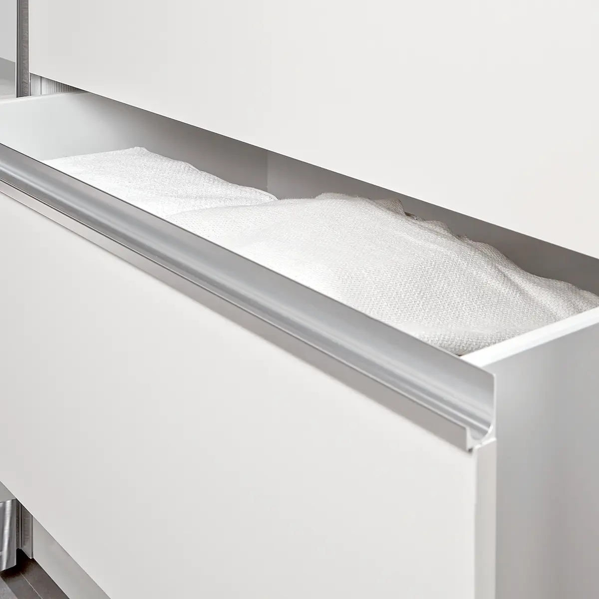 Schwebetürenschrank Spiegeltür Weiß/Weiß | Weiß