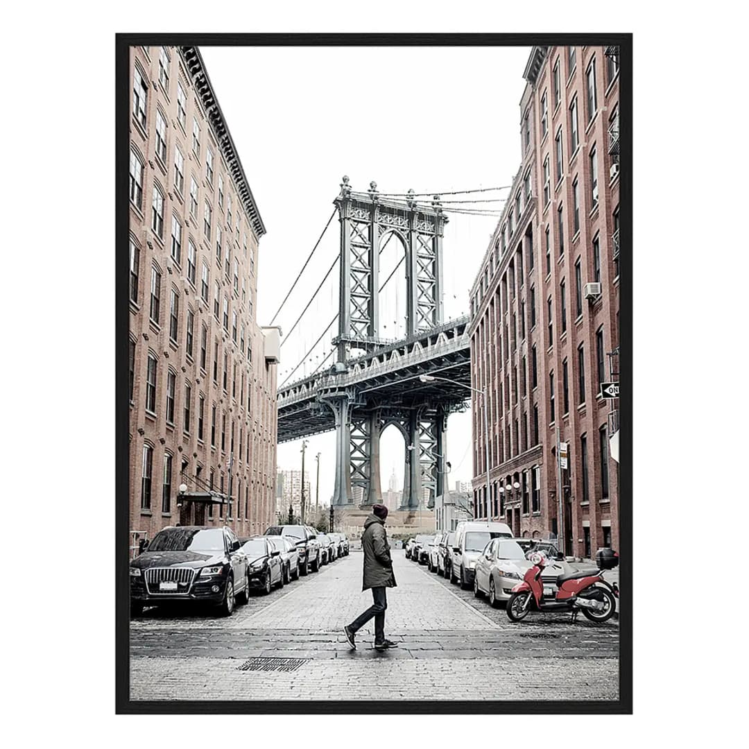 Bild Walking In Brooklyn | Mehrfarbig