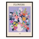 Bild Flowers Rahmen | Mehrfarbig