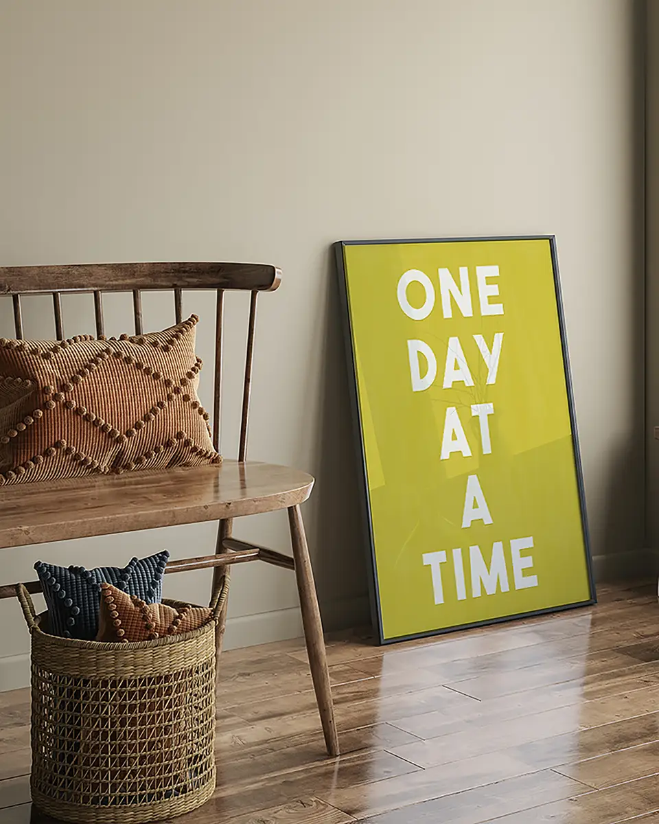 Bild One Day at a Time | Mehrfarbig