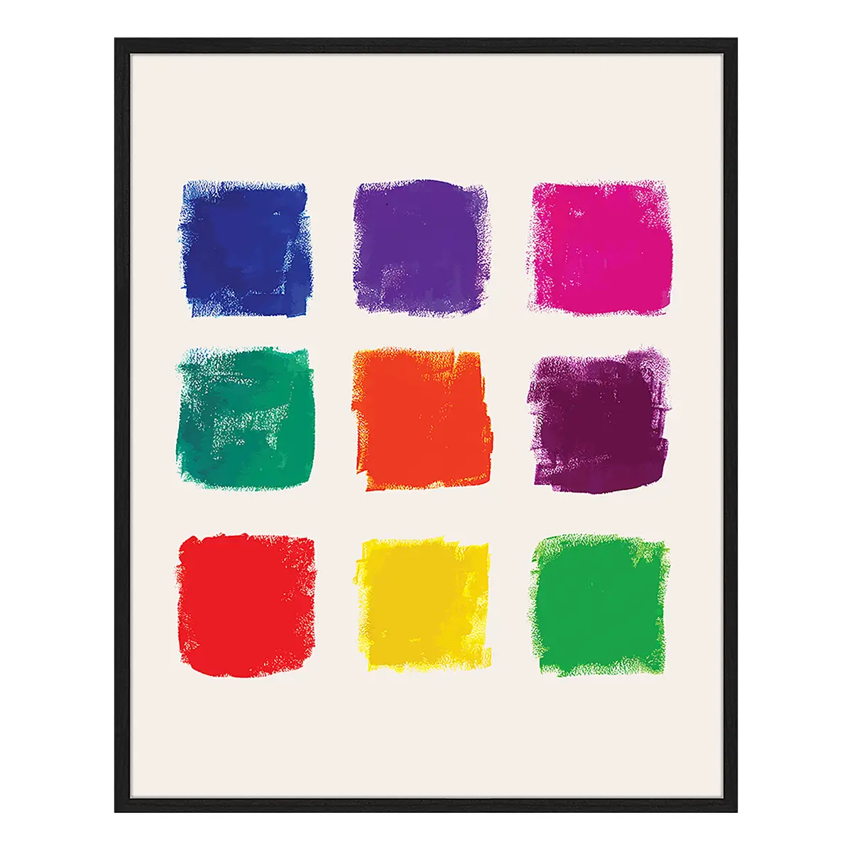 Bild Grunge Colorful Squares | Mehrfarbig