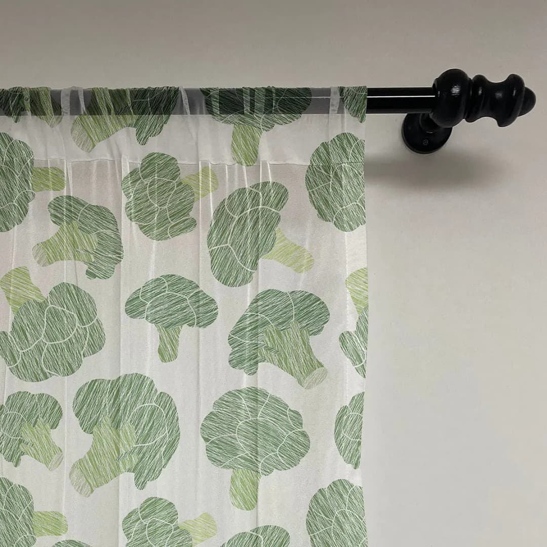 Fertiggardine Brokkoli 180cm Grün/Grün | Grün