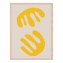 Yellow Leaf Buche Massiv, lackiert Acrylglas Multicolor 32 x 42cm