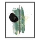 Bild Green Abstract | Mehrfarbig