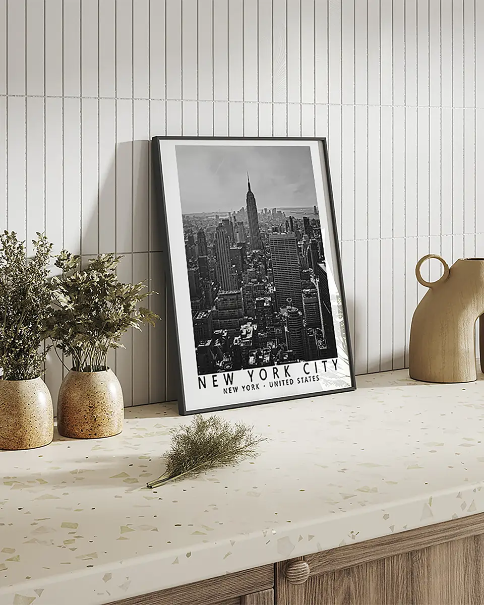 Bild New York City Black & White | Mehrfarbig