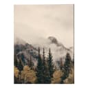 Metallbild Foggy Banff | Mehrfarbig