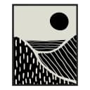 Bild Boho Landscape Rahmen | Mehrfarbig