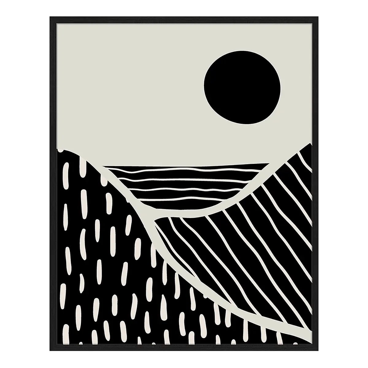 Bild Boho Landscape Rahmen | Mehrfarbig