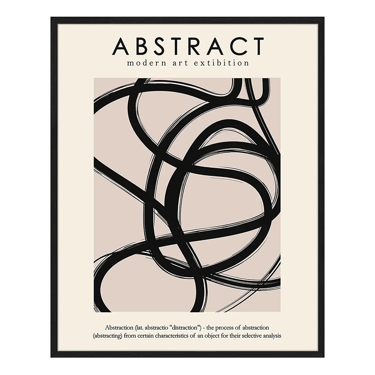 Bild Abstract Poster Rahmen | Holztöne