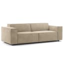 2,5-Sitzer Sofa Beige/Beige Samt Shyla | Beige