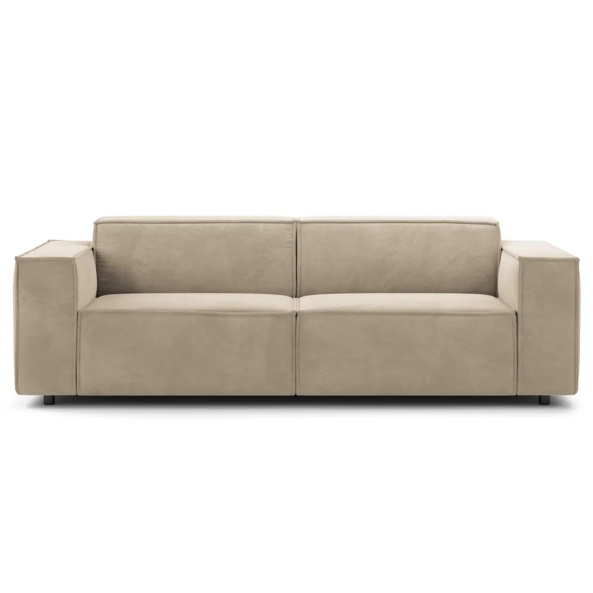2,5-Sitzer Sofa Beige/Beige Samt Shyla | Beige