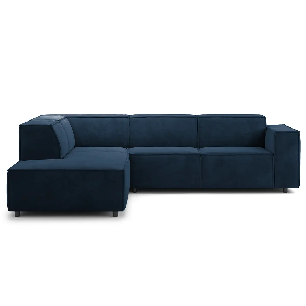 Ecksofa mit Ottomane Shyla | Blau