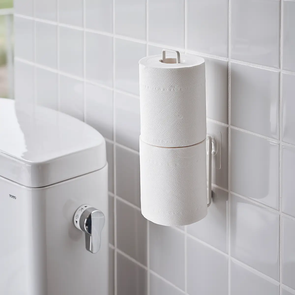 Yamazaki WC-Rollenhalter Hook | Weiß