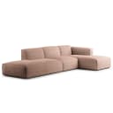 Ecksofa mit Chaiselongue Bony | Lila