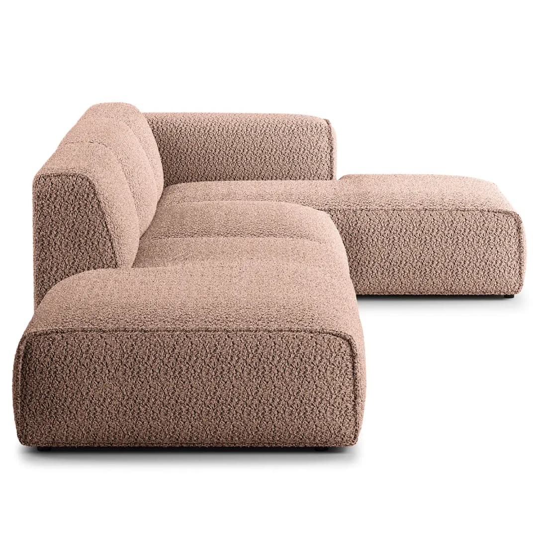 Ecksofa mit Chaiselongue Bony | Lila
