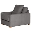 Sessel Lennox Grau Cordstoff | Grau