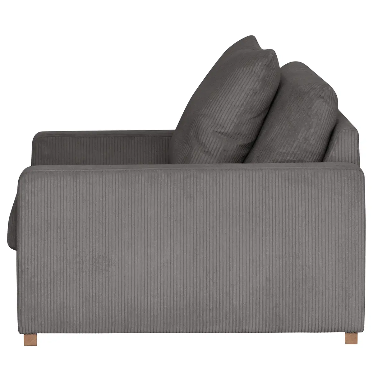 Sessel Lennox Grau Cordstoff | Grau