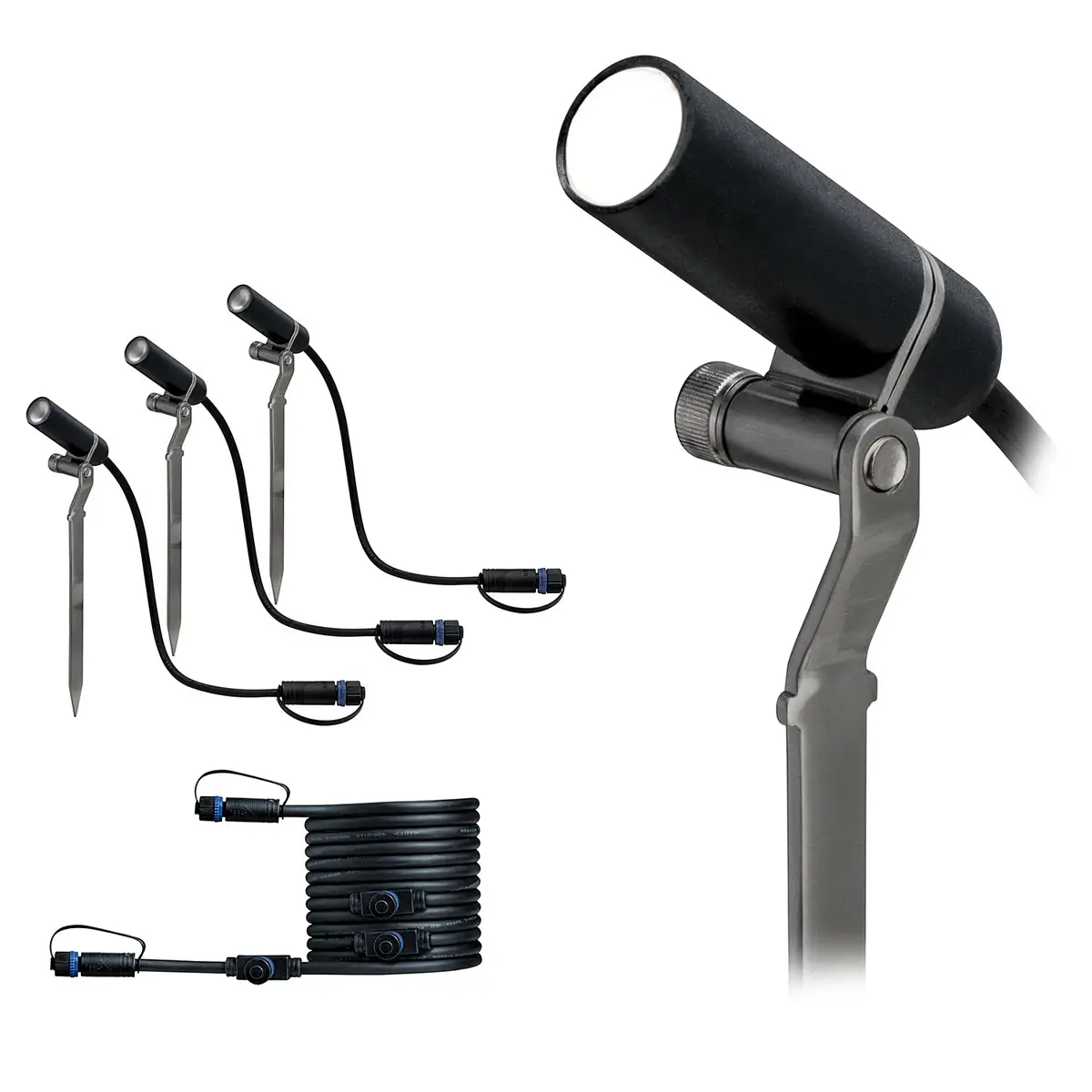 Wegeleuchte Plug & Shine Platini | Grau