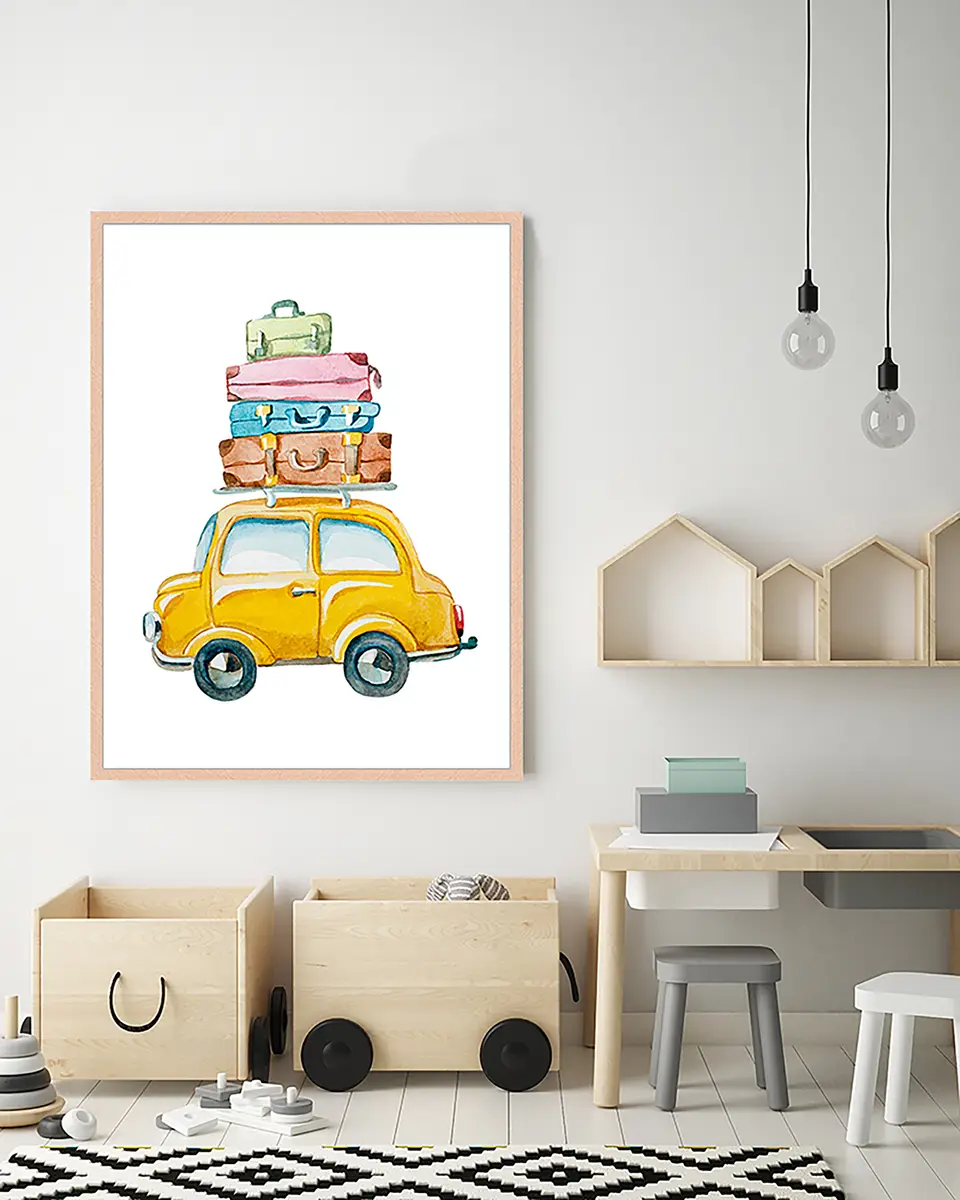 Bild Yellow Car | Mehrfarbig