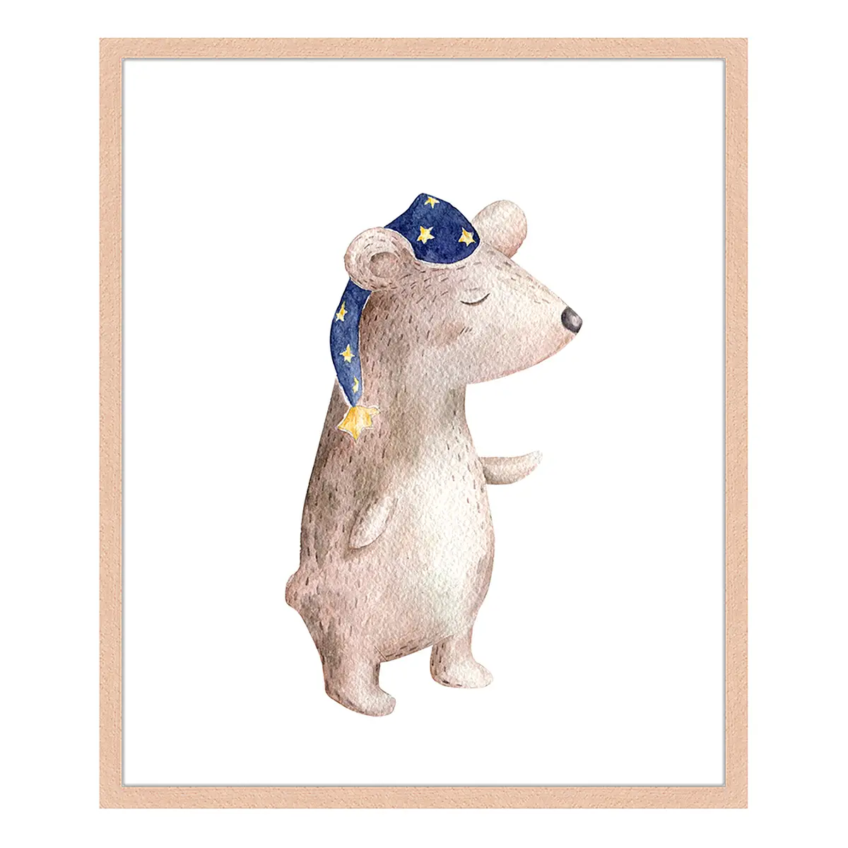 Bild Sleepy Bear 53 x 63cm Multicolor | Mehrfarbig