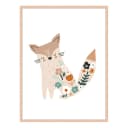 Bild Flowery Fox | Mehrfarbig