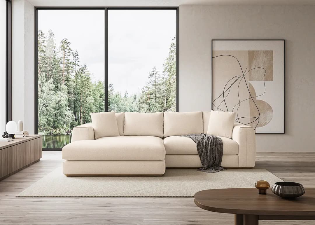 Red Living Ecksofa Palabra | Beige