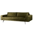 3-Sitzer Sofa Pruneda Grün Samt Tomi | Grün
