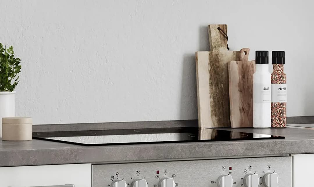 Wandabschlussprofil Grau Beton Dekor | Grau